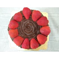 【楓月軒】草莓生日蛋糕 (無麩質, 麥芽糖醇, 蛋奶素) (限台中市自取)